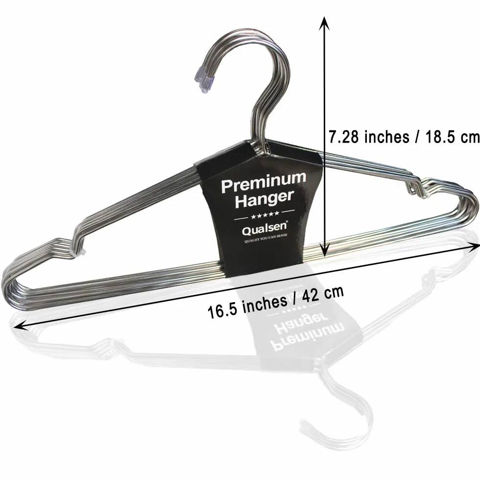 Qualsen Perchas para abrigo 42 cm metal oro rosa 30 unidades para ropa