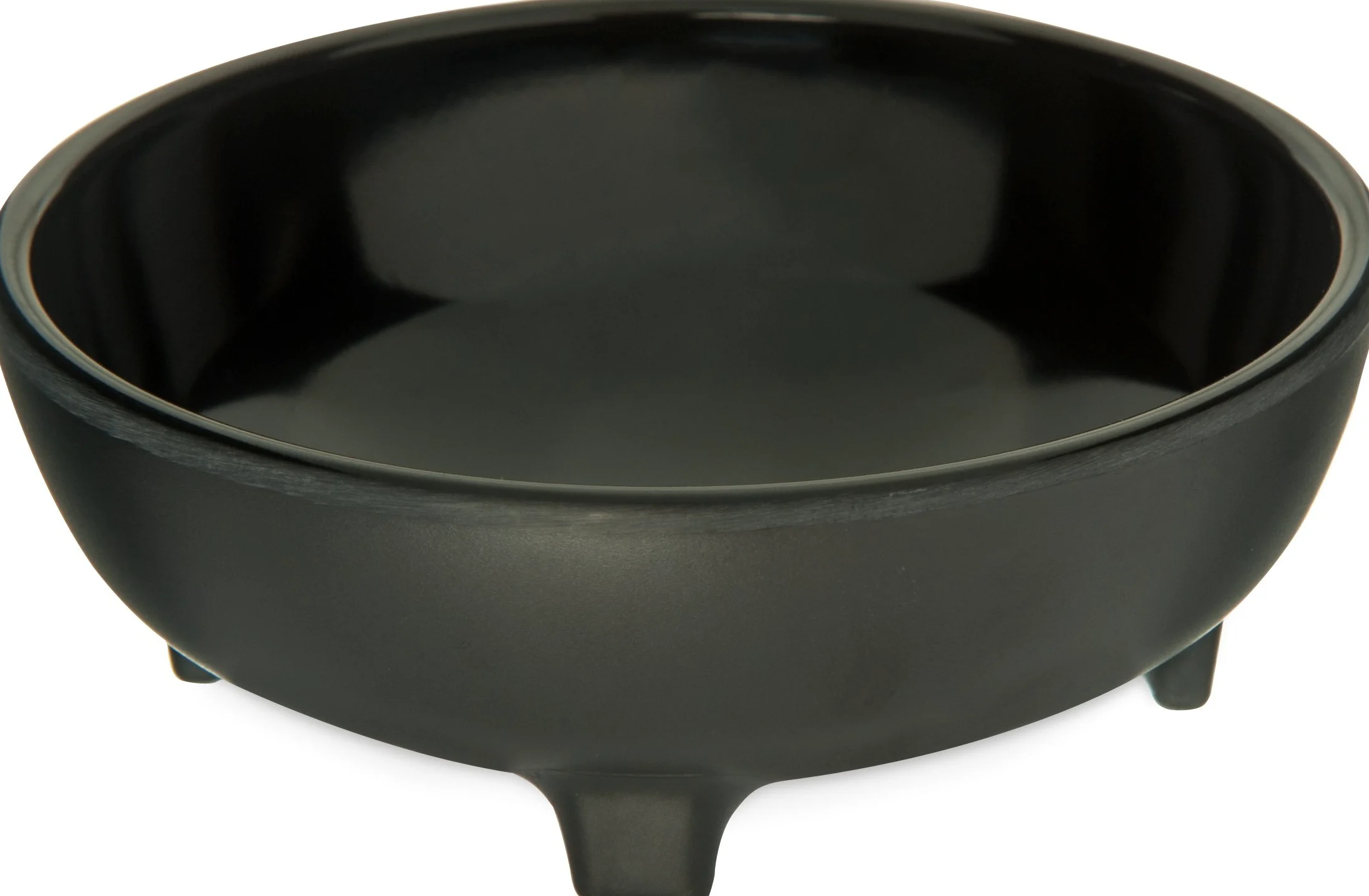 Carlisle 087803 Melamine Molcajete Ramekin, 8 oz Capacidad, Negro (Caja de 48)