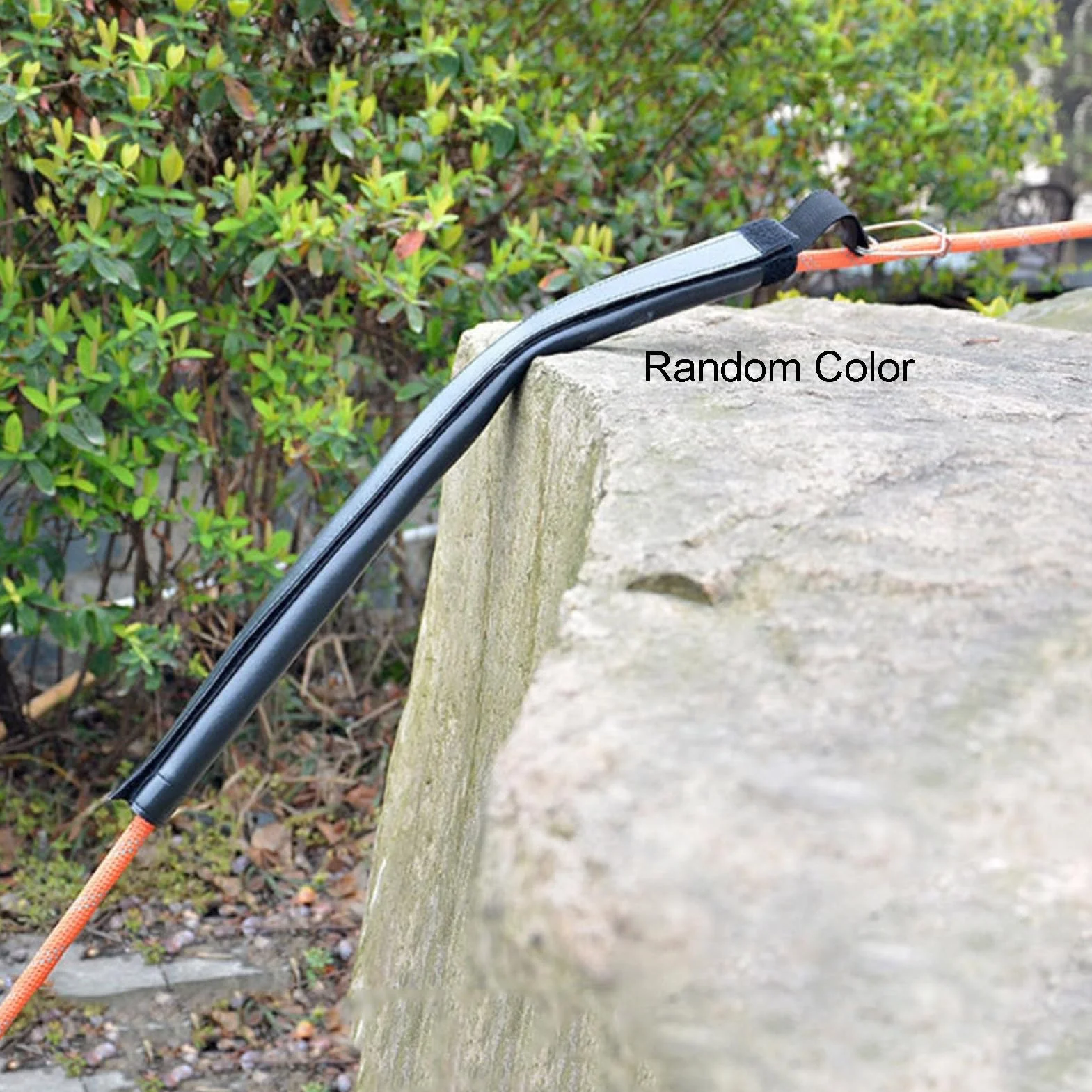 Protectora de Cuerda de Cuero, de Cuerda de Cuero Artificial, Ligera y Resistente al Desgaste, con Cinta Adhesiva y Protector de Cuerdas de Escalada para rapel, Escalada en Roca