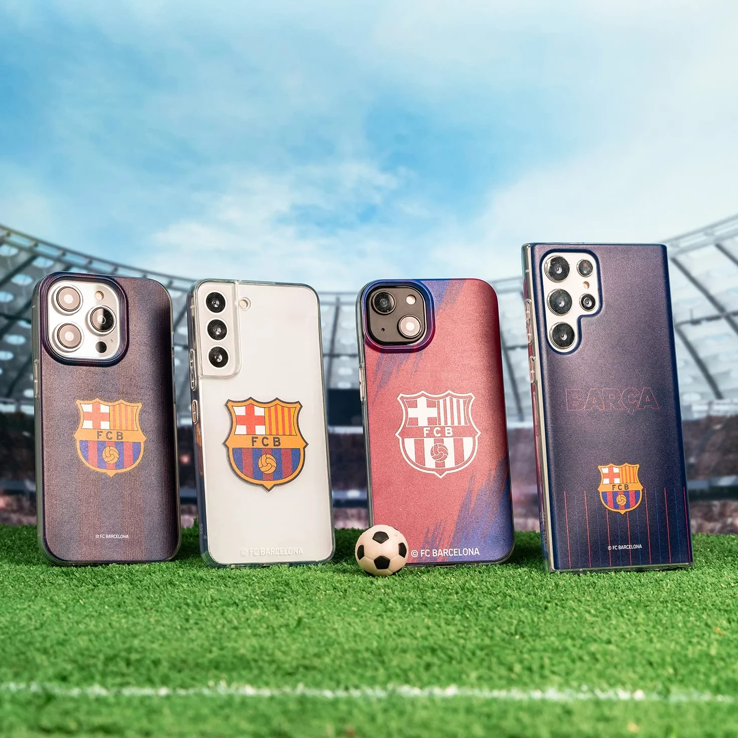 Funda iPhone 15 FC Barcelona Rayas Blaugrana Transparente Carcasa Silicona Flexible Licencia Oficial