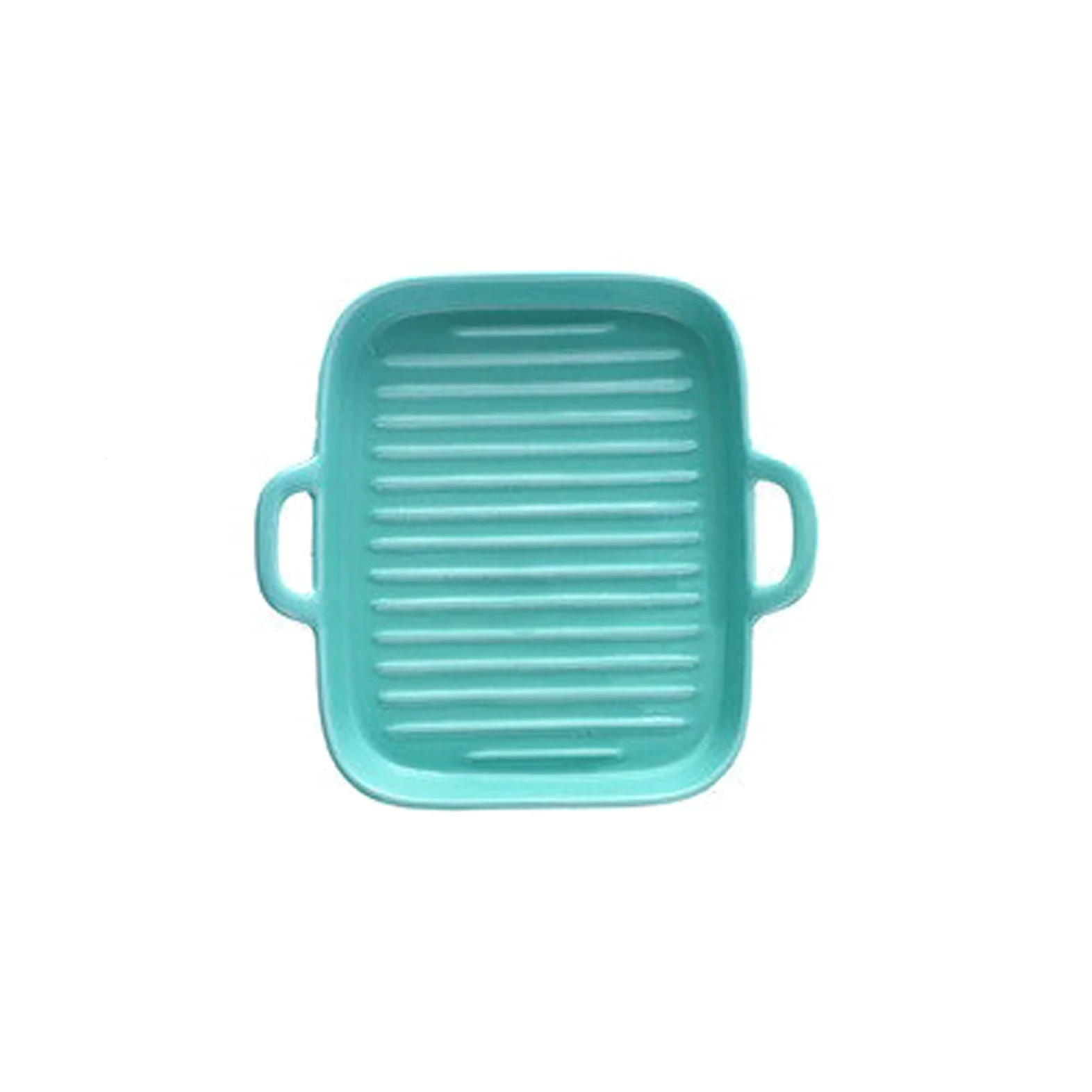 Kitchen Fuente de horno Pan horneado rectangular Placa horneada Binaural Placa de cerámica Desayuno Breakfast Placa plana Microondas Horno Horno Placa for hornear Bandeja for hornear fuente para horne