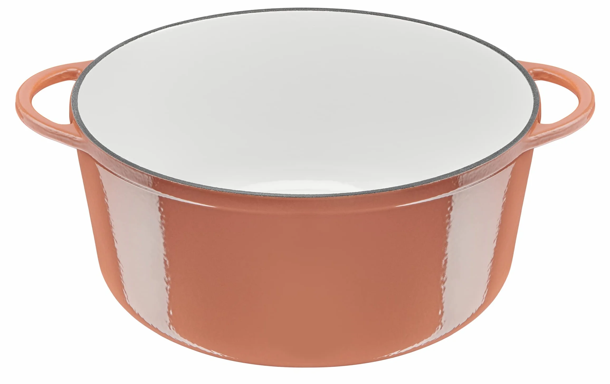 Tefal LOV E2600504 - Cacerola de hierro fundido esmaltado con tapa, 29 cm, 7,4 L, horno holandés, todo tipo de fuegos, olla de hierro fundido, ollas de cocina, aptas para lavavajillas, terracota,
