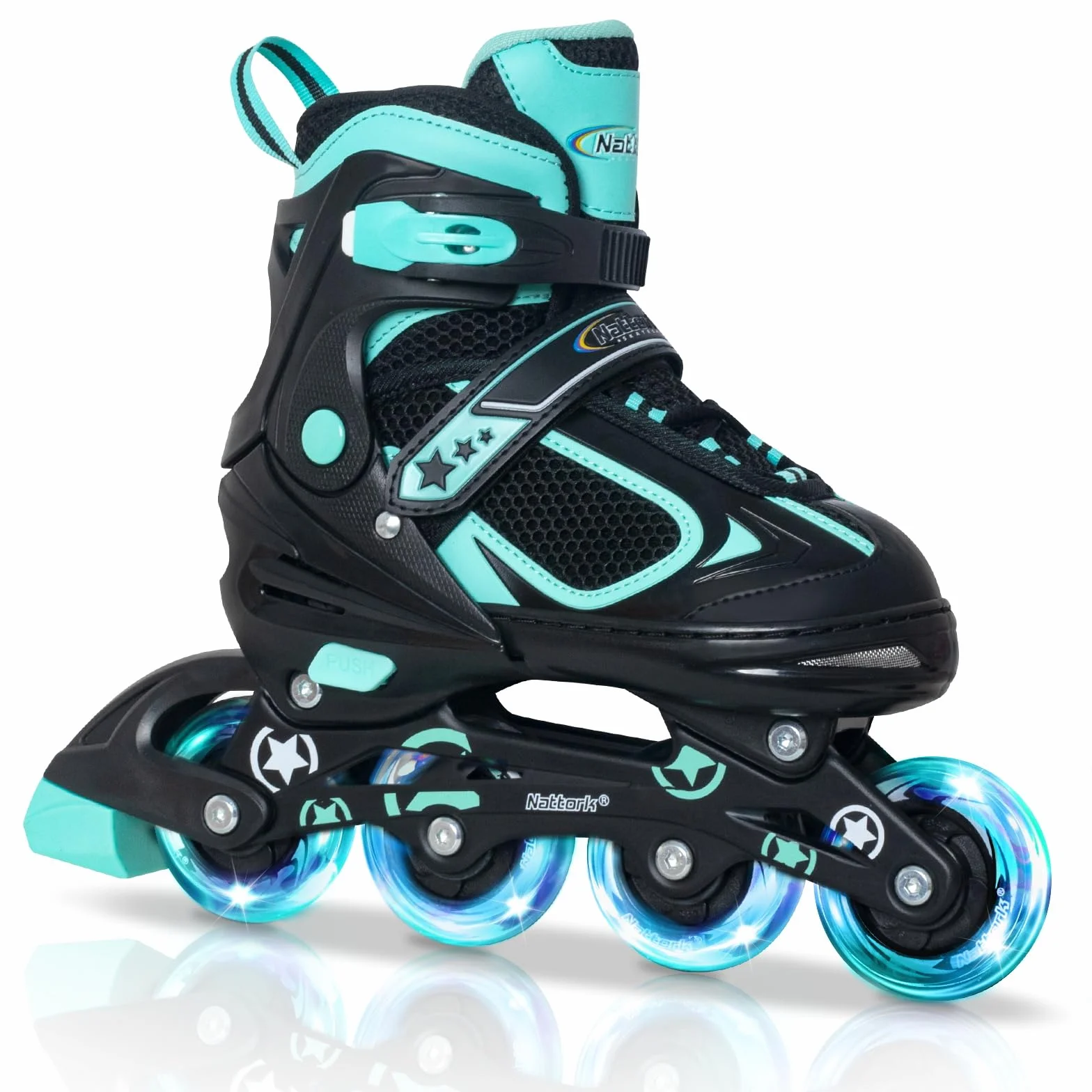 Patines en línea para Niños - 4 Tamaño Ajustables Patines para Niños Niñas Inline Patines de Rodillos para Principiantes