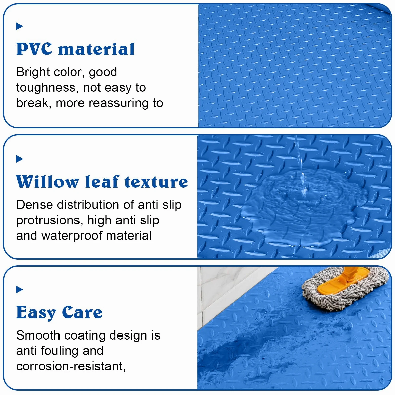 3 unidades de alfombrilla para escalera de piscina: 90 x 23 cm, alfombrilla protectora para piscina, alfombrilla antideslizante con textura antideslizante para pasos, escaleras, escaleras