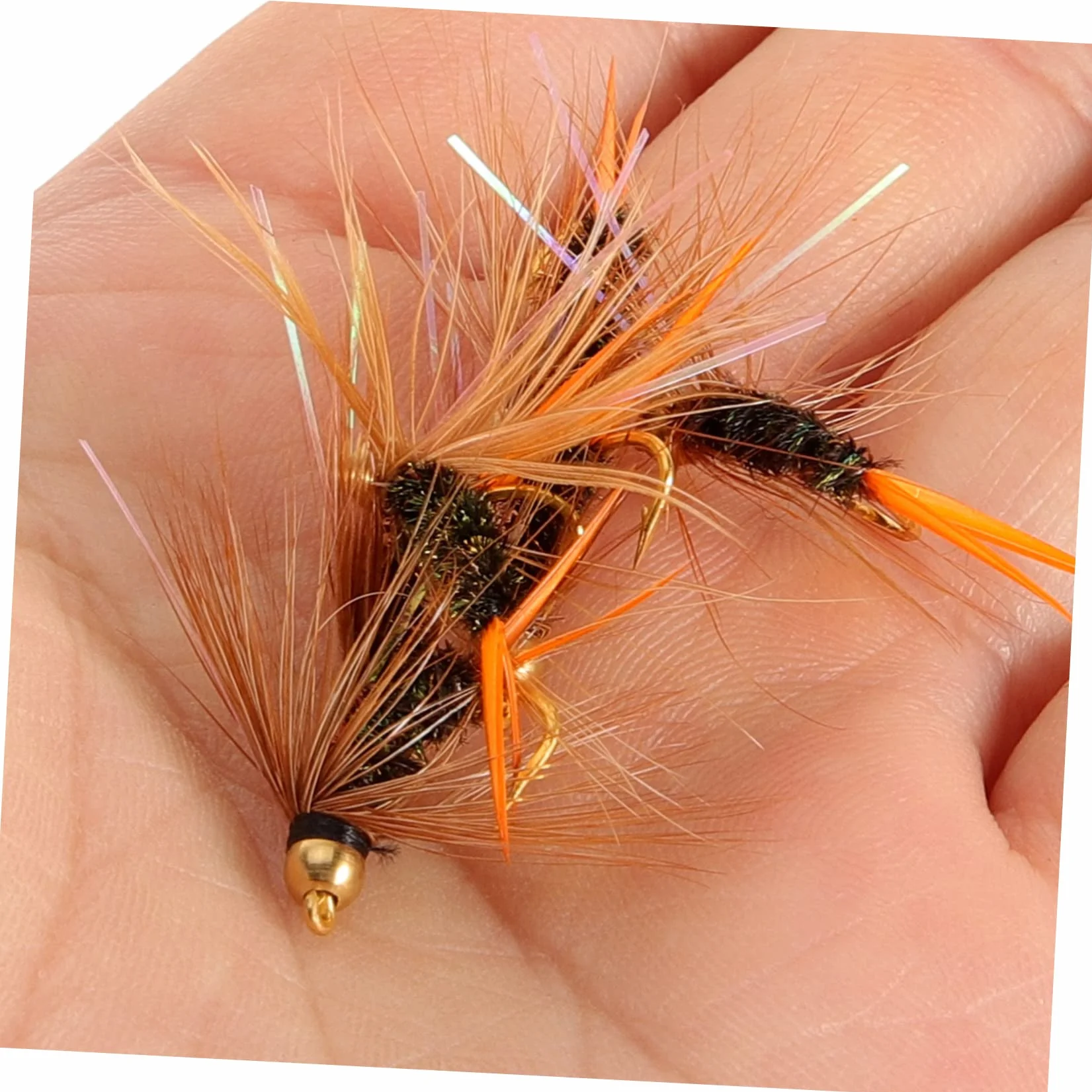 BESPORTBLE Anzuelos De Pesca Black Bass 12 Piezas Ninfas Pesca Trucha