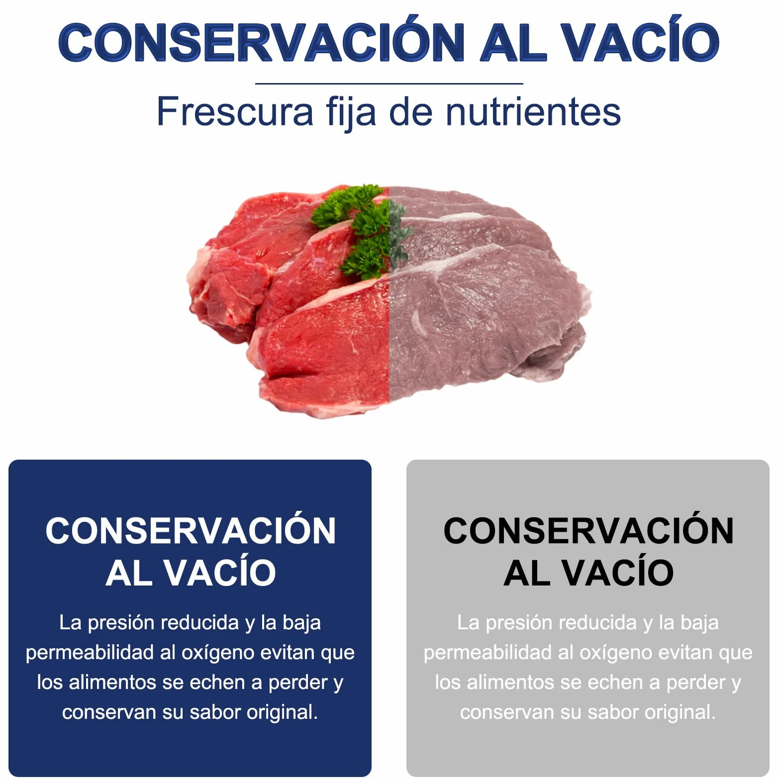 Máquina Selladora al Vacío de Alimentos, con 50 Bolsas de Vacío, Dispositivo de Envasadora al Vacio Multifuncional 5 en 1, con Modo húmedo y Seco Para Almacenar Frutas, Verduras, pan, Carne