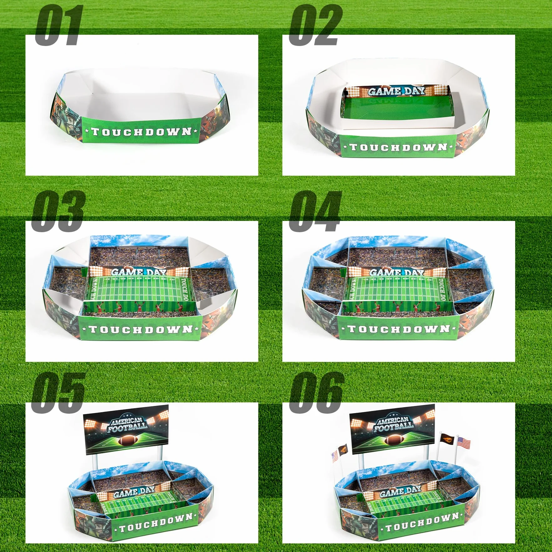 Estadio Snack de Fútbol Americano, Superbowl Decoración para Fiesta
