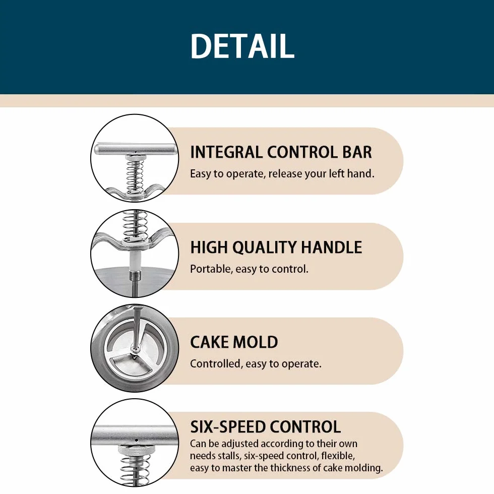 Máquina para hacer donas, dispensador de masa manual ajustable con soporte para hornear en casa y comercial