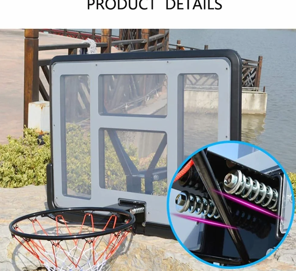 Raycool Canasta de Baloncesto Tablero Exterior Smash 630 Aro de Acero con Amortiguación