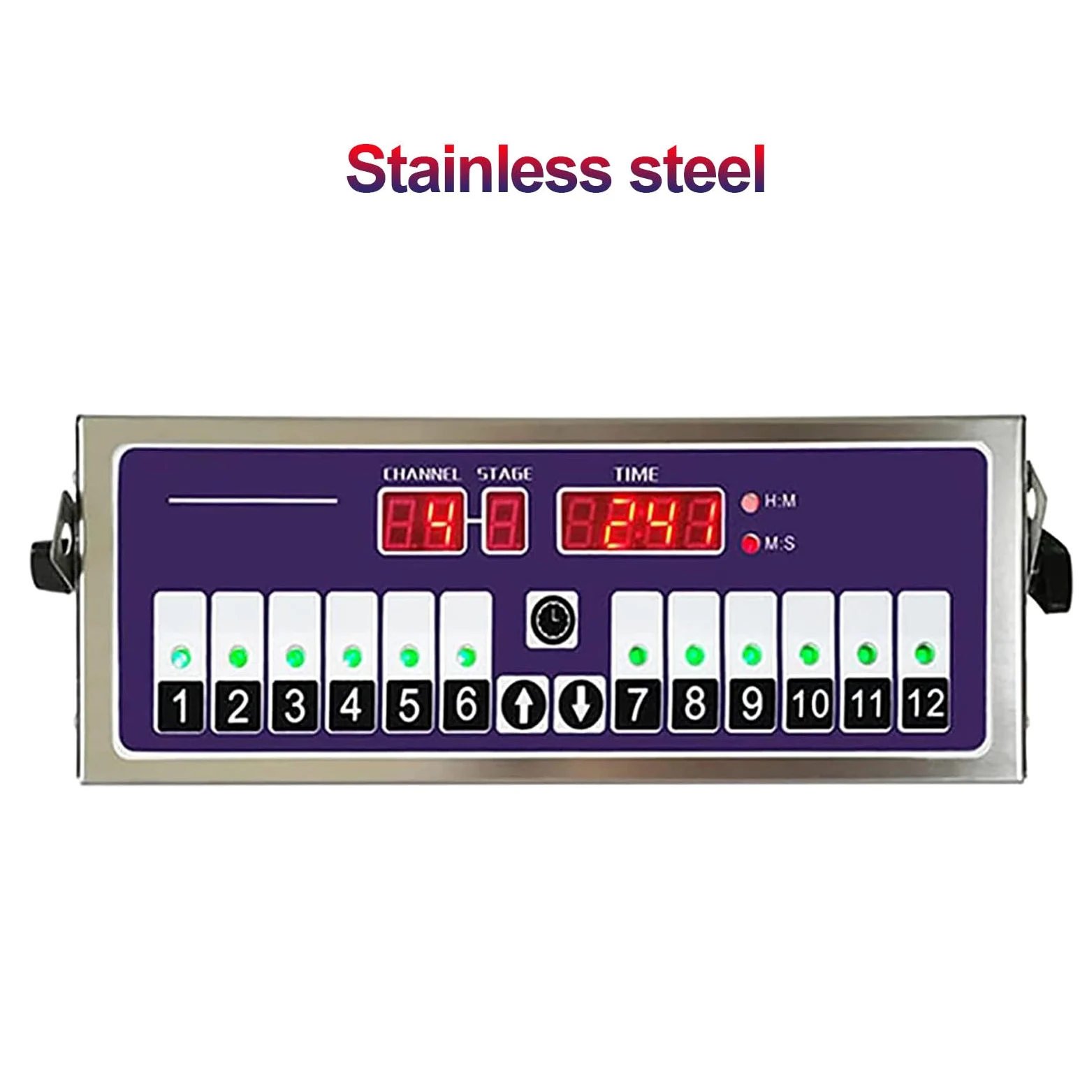 Temporizador digital de cocina de 12 canales con alarma fuerte, ideal para restaurantes y bares