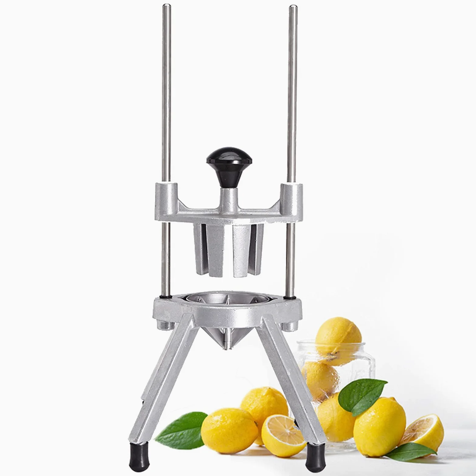 Cortador de frutas, cortador de limón y lima, resistente, 6 secciones, 8 secciones, hoja de acero inoxidable para bares, restaurantes, fiestas, herramientas de cocina