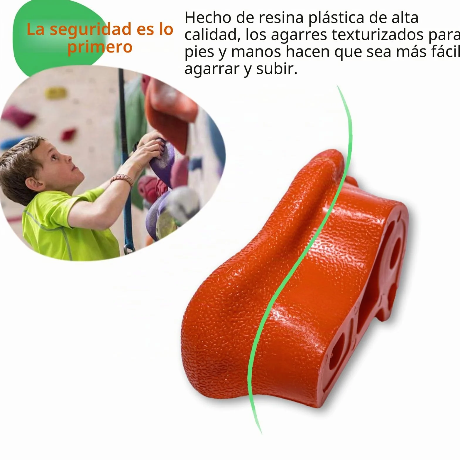 CIMOYBAI 10 Piezas Presas de Escalada con Asas de Agarre Torre de Juego para Niños al Aire Libre