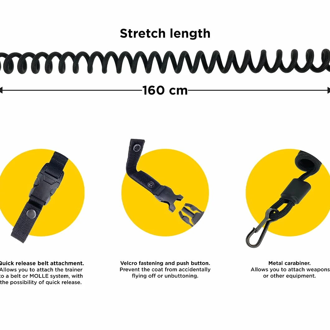 Paracord cordón táctico Hecho en Ucrania espiral llavero elástico