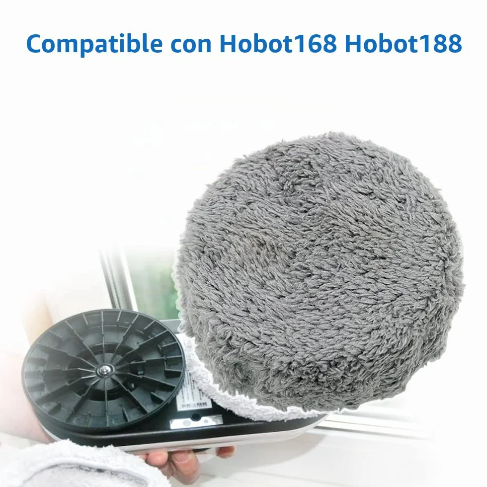 YanBan 24 Piezas Limpiador de Ventana paño Weeper aspiradora Piezas Robot aspiradora fregona húmeda para Hobot168 para Hobot188