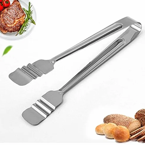 Pinzas de Cocina Pinzas para Alimentos, Pinzas de Cocina de Acero para cocinar, Barbacoa, Tijeras para Servir Pinzas, Alicates para Buffet Seguro y Duradero,Tamaño: 22,2 cm