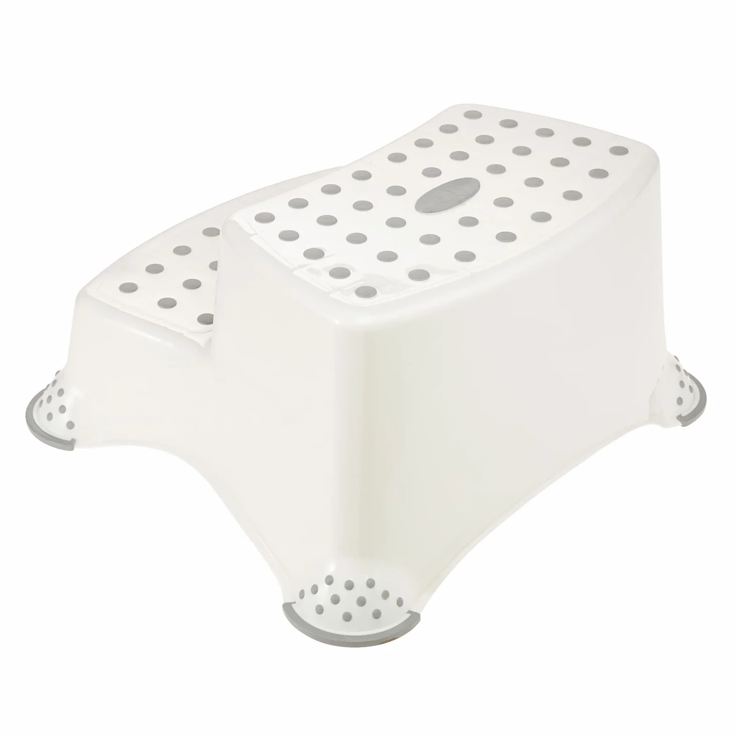 Keepper Taburete de Dos Escalones Hippo Antideslizante Blanco 18 Meses a 10 Años