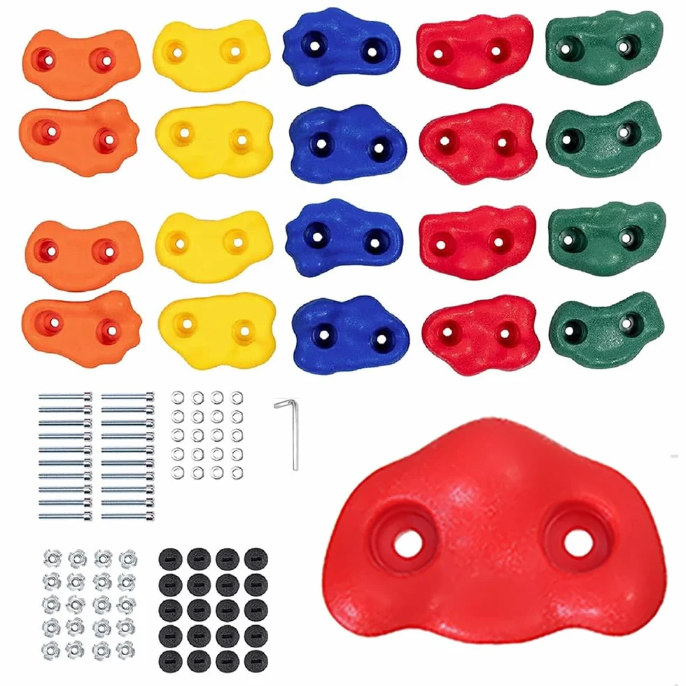 Presas Escalada Niños 20 PCS Rocodromo Infantil Pared Antideslizante Accesorios Incluidos Escalada Roca