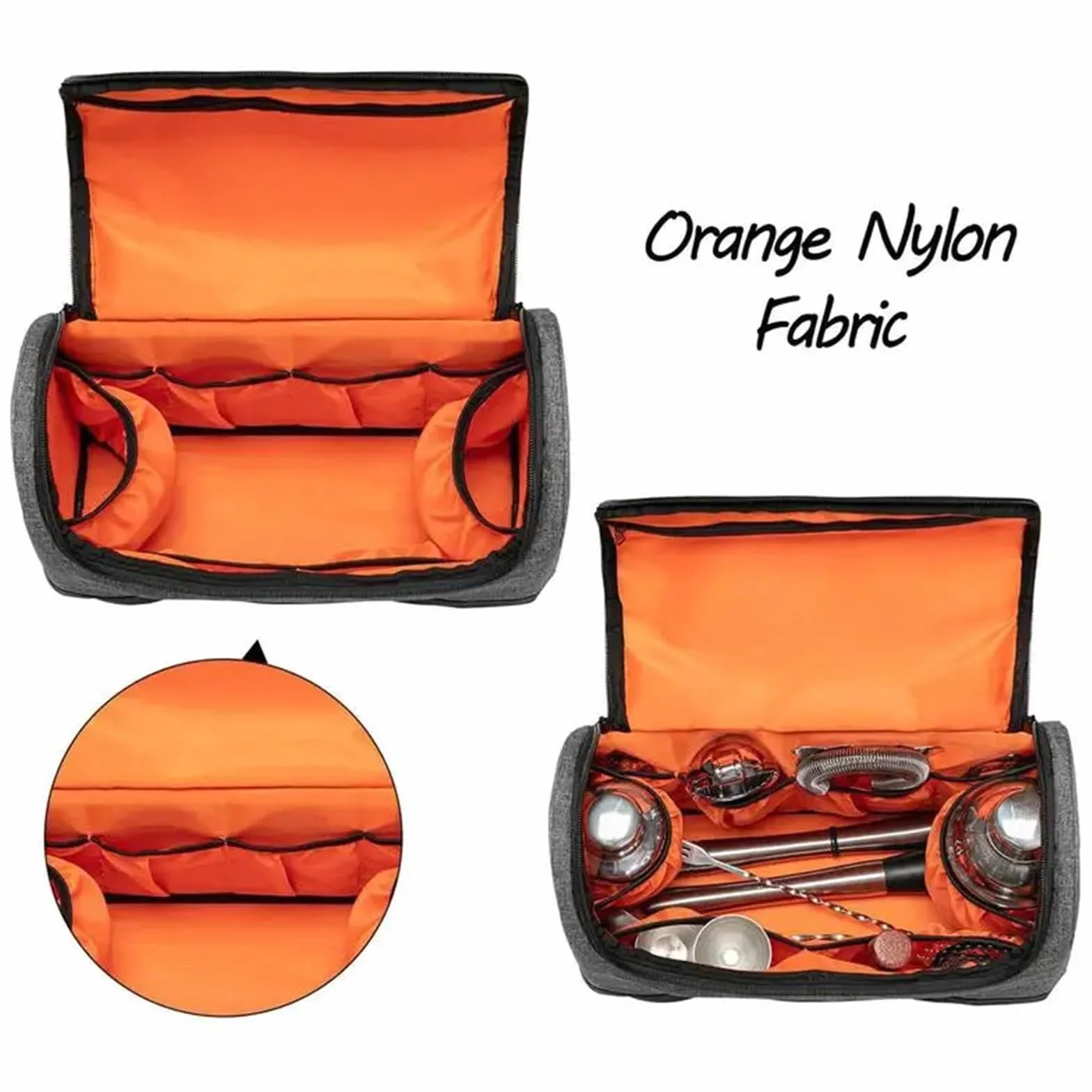 Bolsa De Bartender Bolsa de Bar for Barman Estuche portátil de Transporte for Barman con asa Kit de Herramientas for Barman Accesorios for Bar en casa Barman Viajero para Llevar Kit De Bar