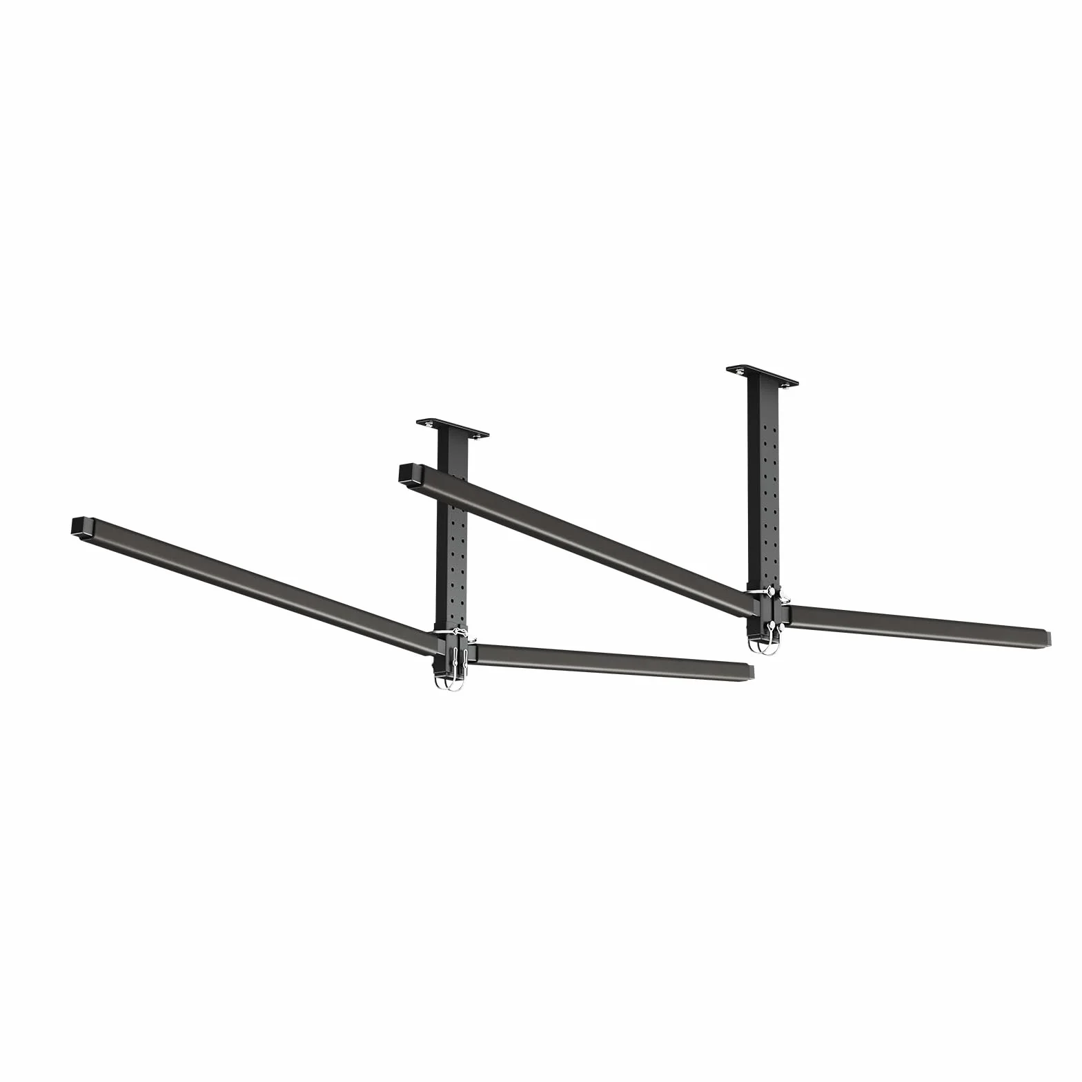 VEVOR Estante de Techo para 2 Kayaks, Capacidad 113,4 kg, Altura Ajustable, Colgador de Almacenamiento