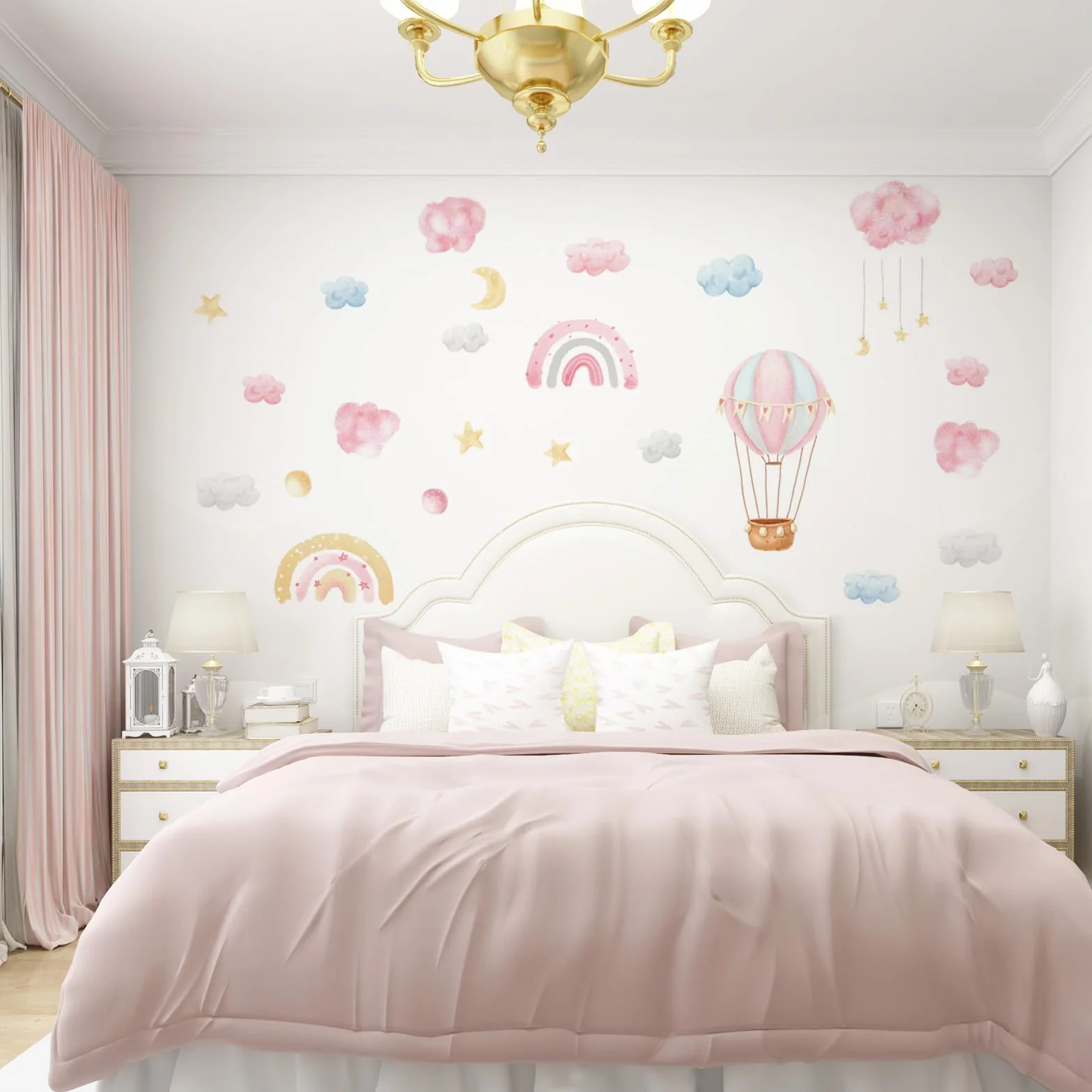 Pegatinas Pared Decorativas Extraíbles DIY Vinilos 30x90cm Infantil Guardería