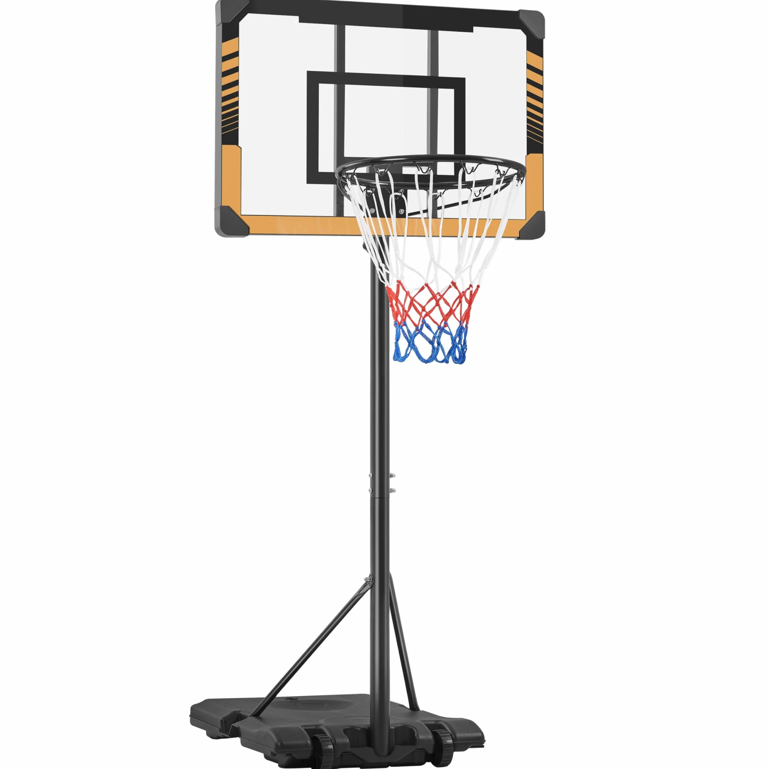 Yaheetech Canasta Baloncesto Exterior Tableros Altura Ajustable 182-212 cm Infantil 4-10 Años