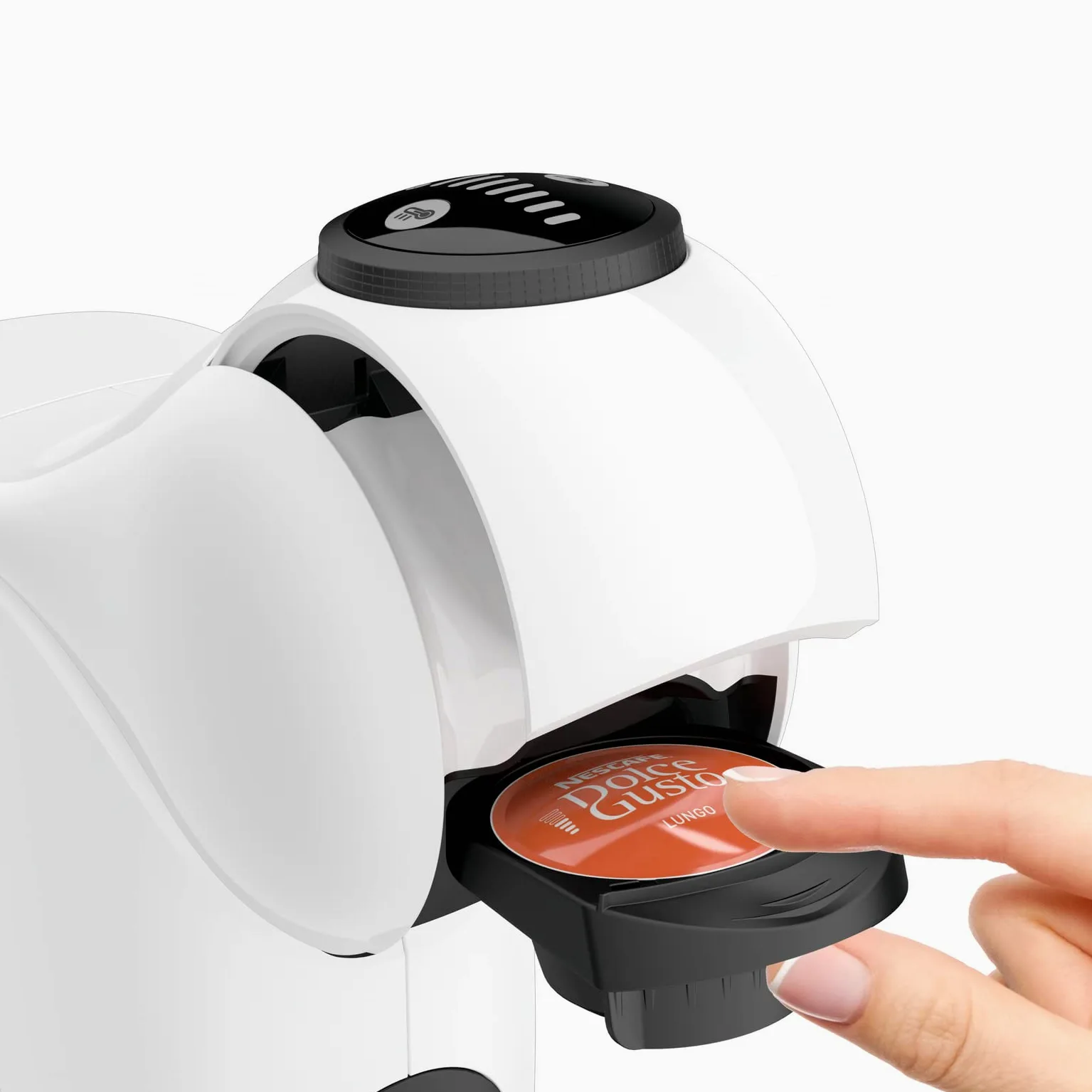 Nescafé Dolce Gusto Krups Genio S KP2431 - Cafetera espresso y otras bebidas en cápsula, automática, color blanco