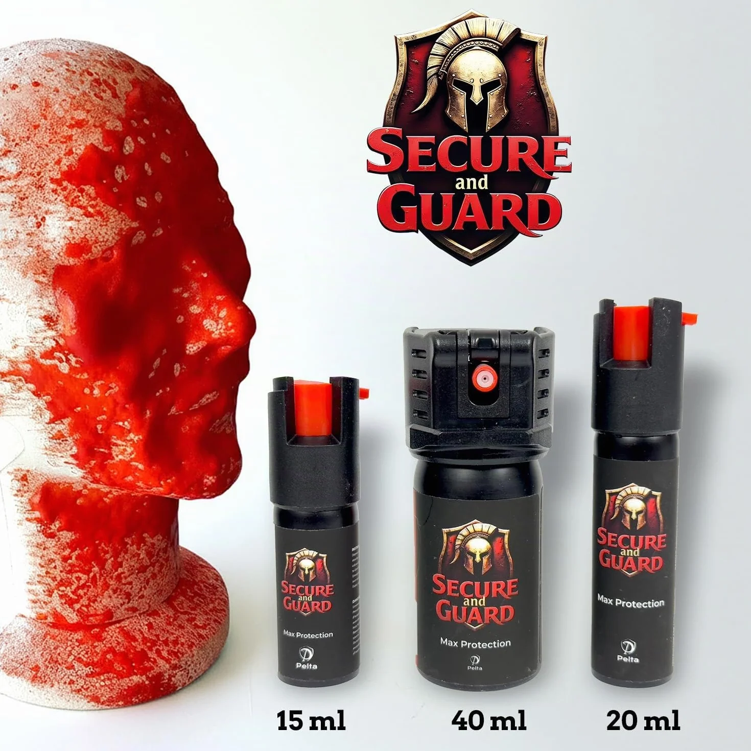 Secure & Guard Spray de marcado 20 ml Gel de espuma expansiva Alcance 4 m