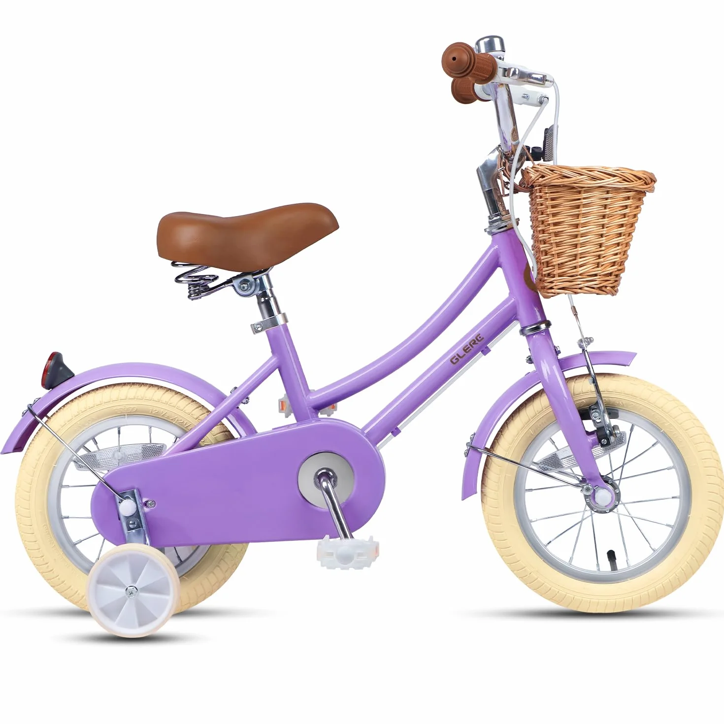 Bicicleta de niña 12 14 16 20 Pulgadas con Cesta y estabilizadores