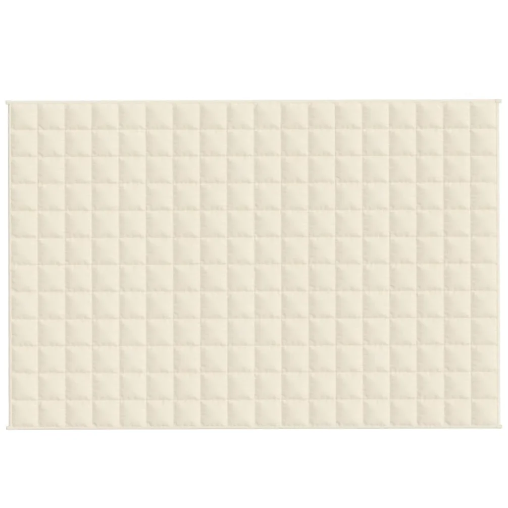 INLIFE Manta ponderada color crema claro 122 x 183 cm 5 kg tejido casa y jardín, ropa (5,39 kg)