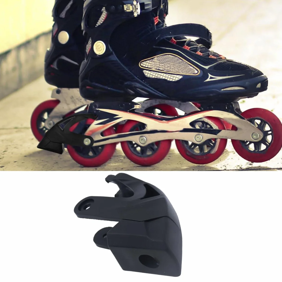 Pastillas de freno para skate antideslizantes con 3 tornillos