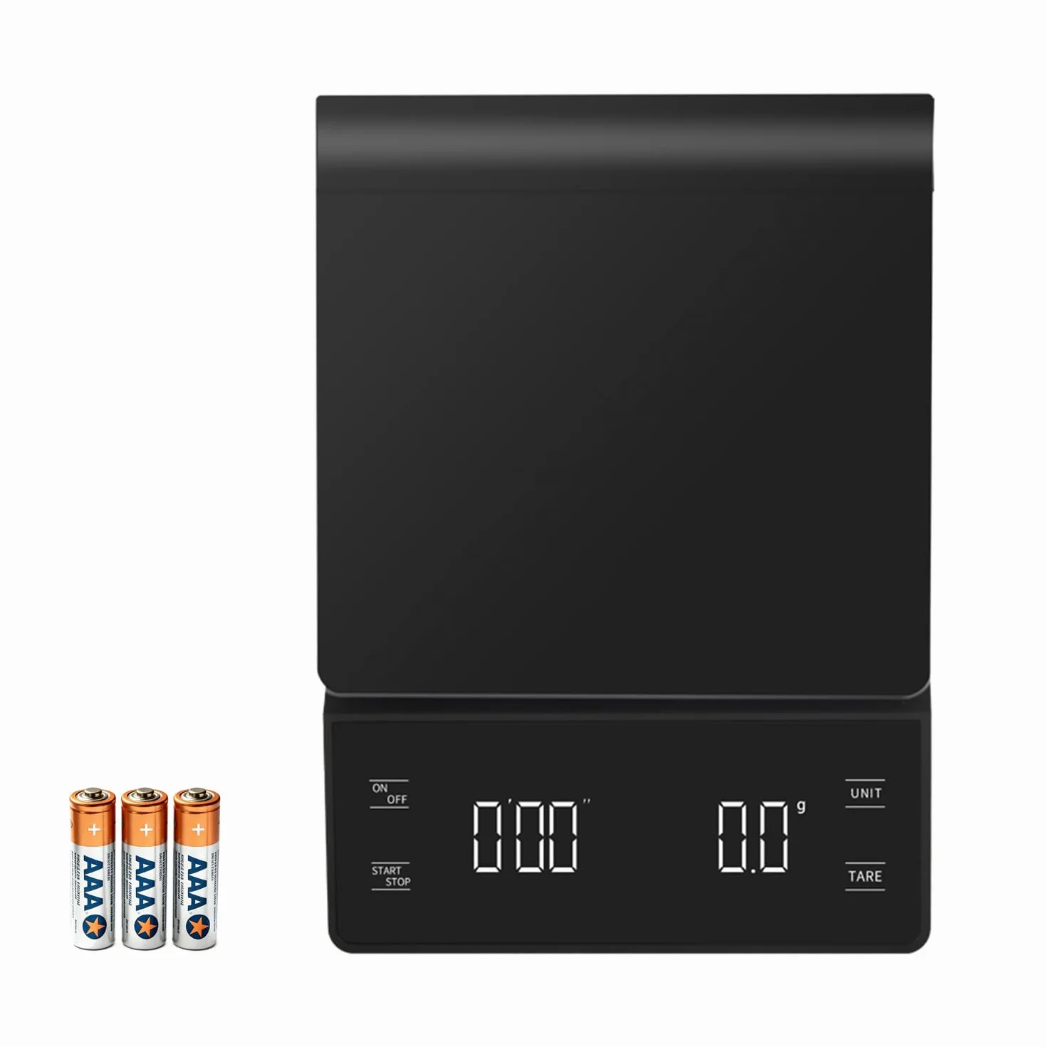 Báscula de café de alta precisión de 3 kg/0,1 g con temporizador, pantalla LCD retroiluminada, función de tara y conversión de unidades para espresso, vertido, preparación por goteo