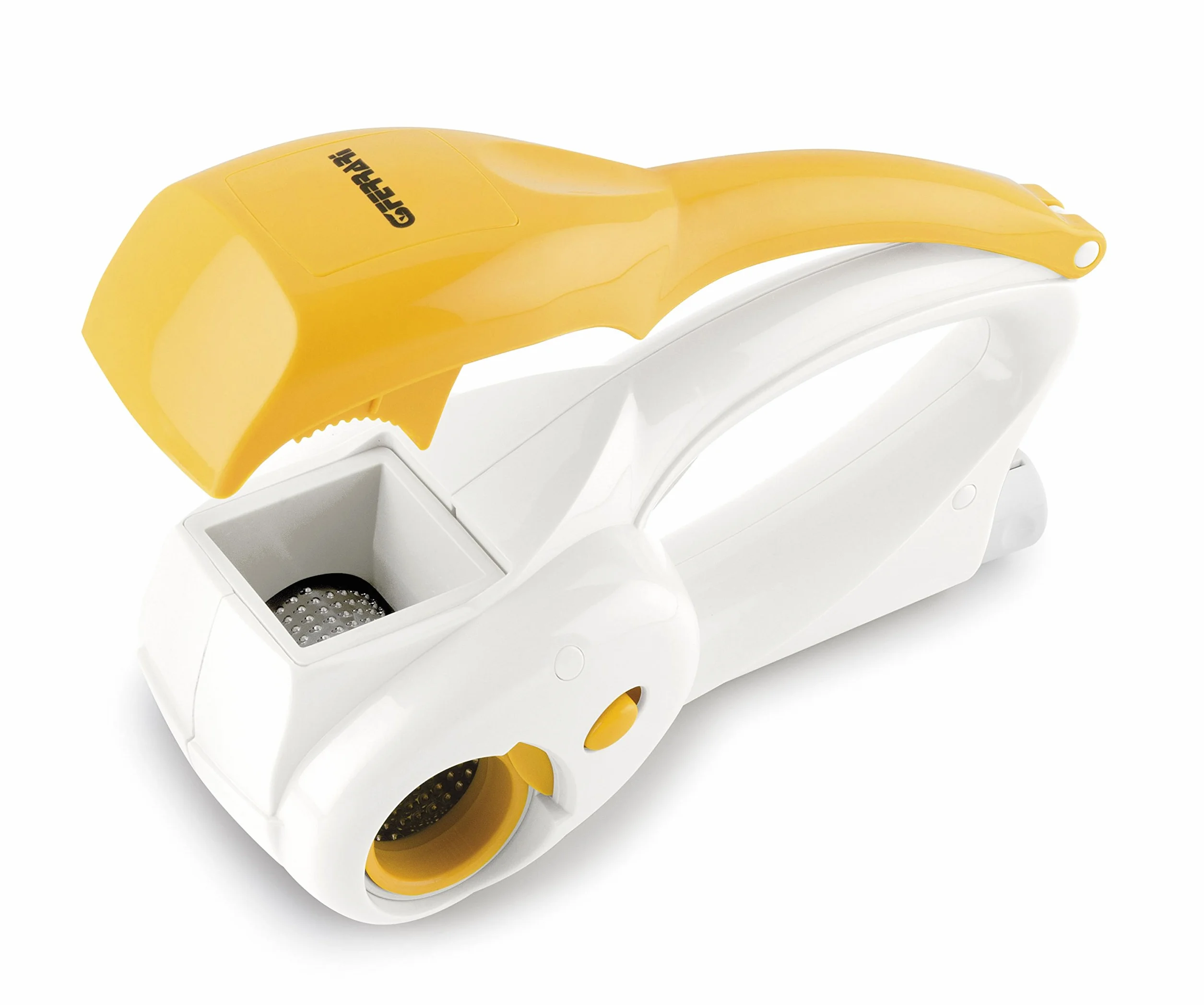 G3 Ferrari G20065 ''Parmino'' Rallador recargable, 12W, 2 rulos de Acero inoxidable, Blanco/Amarillo