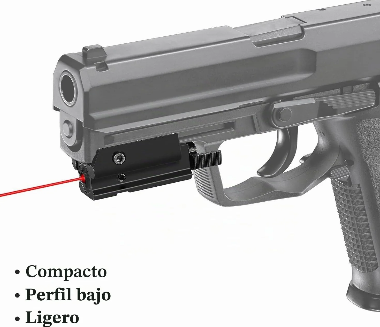 KinZon Visor láser rojo alta precisión 20 mm Picatinny/Weaver para pistolas carabinas armas tácticas