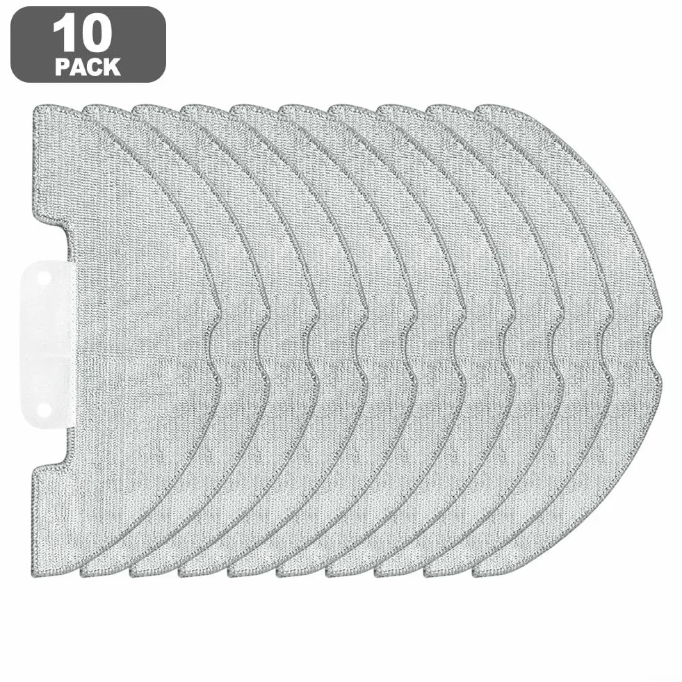 Almohadillas de repuesto para fregona compatibles con Cleanova para W7 W11 W15 y Vexilar para W7 W9 W11 W15 Robot Aspirador Paños de microfibra lavables (paquete de 4)