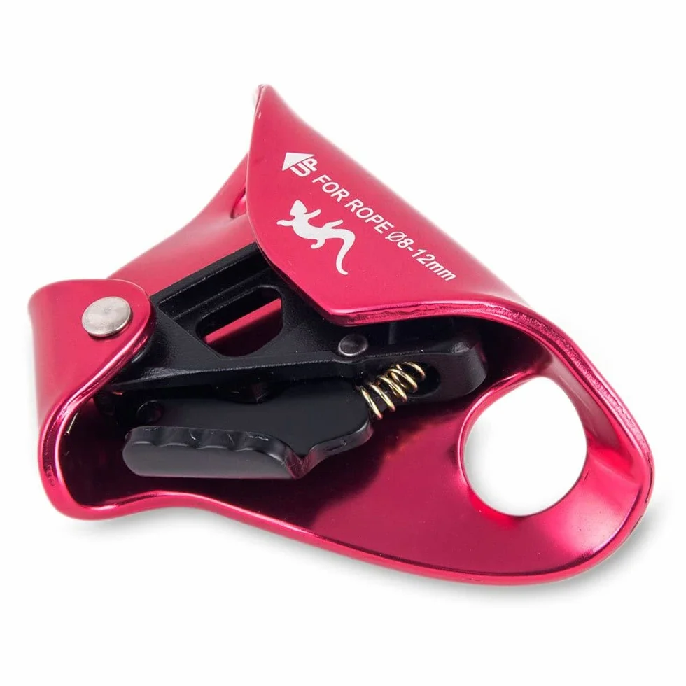 FIXE Ascensor de Pecho VENTRAL BLOCKER Bloqueador de Cuerda Aluminio Rojo EN12841B
