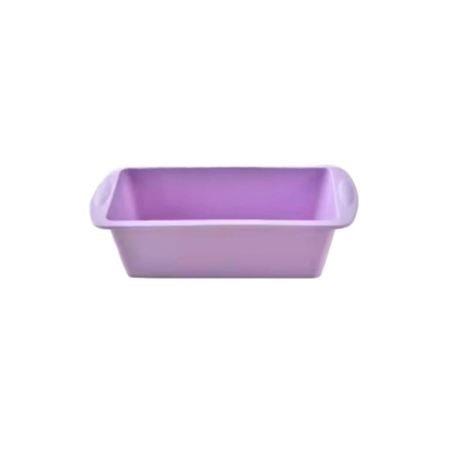 2 moldes rectangulares de silicona cuadrados for hornear pan, pasteles, tartas queso y pastel ángel Para La Elaboración De Pasteles Y Postres(Purple)