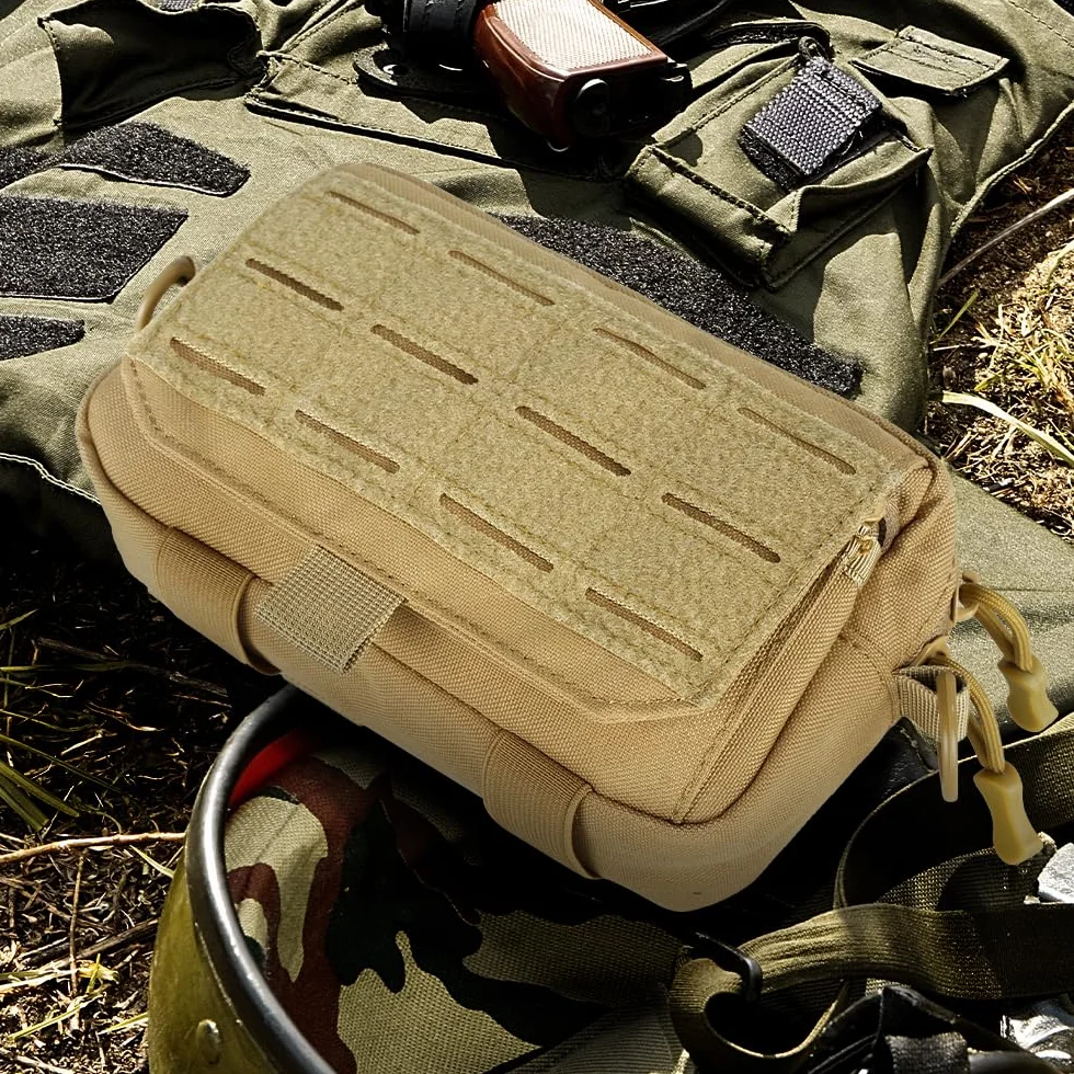 Bolsa táctica impermeable Molle compartimentada para chaleco mochila cinturón