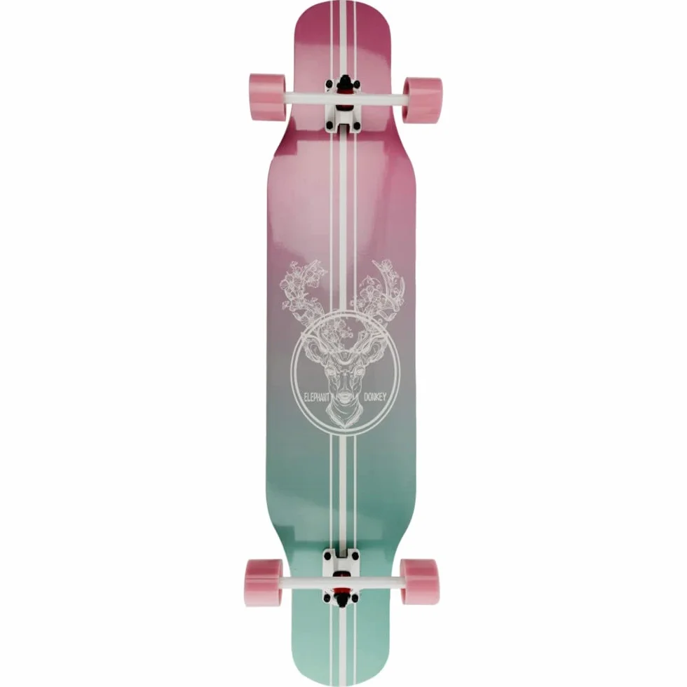 Longboard 107cm EL Donkey Cruising Carving Dancing Ruedas 70mm ABEC-9 Tabla Larga Madera de Arce