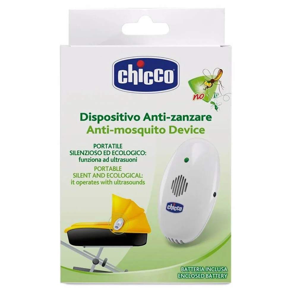 Chicco Repelente de Mosquitos Bebé Ultrasónico Portátil 3m Sin Químicos Blanco