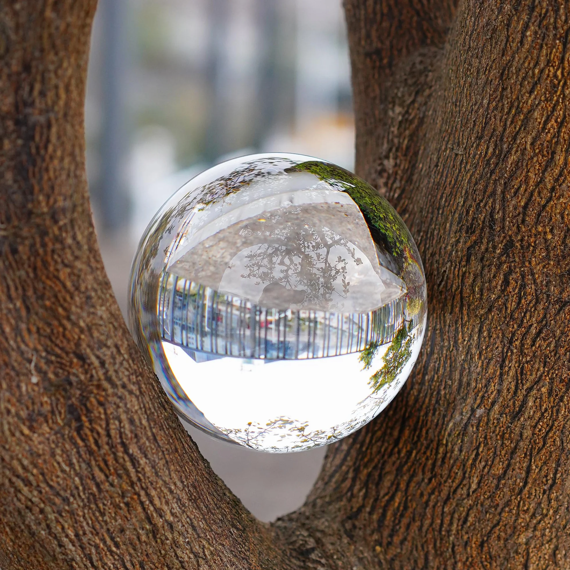 QFkris Bola de Cristal Transparente de 80 mm con Soporte para adivinación de adivinación, Esfera de Cristal para Magia, Bola Decorativa de 3.1 Pulgadas para fotografía de Lentes, Feng Shui