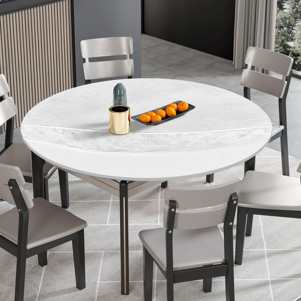 Mantel plastificado transparente de 48 pulgadas, redondo, 90-110 cm, beige, impermeable, para mesa, jardín, balcón, terraza, boda, Pascua, fiesta, primavera