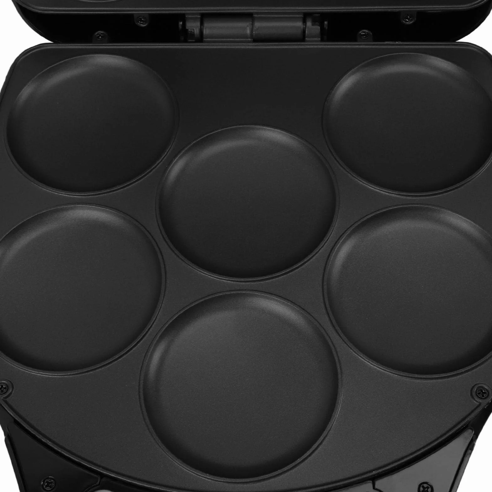 Máquina para Hacer Arepas, Fácil de Limpiar, Plancha para Panqueques de 1400 W, Calefacción de Doble Cara con 6 Ranuras de 3,5 Pulgadas para Postres (Enchufe europeo 220V)