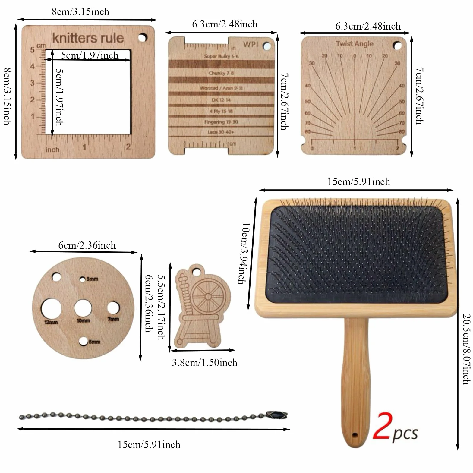 Brochas de cardado para lana – Juego de peine de mezcla de lana con mango de madera, ideal para lana, manualidades, alfombras de fieltro, cepillo de pelo de animales, procesamiento