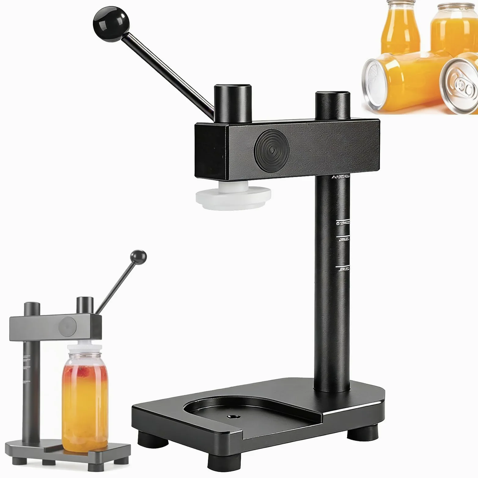Máquina selladora manual de latas, herramienta de costura ajustable para cerveza casera y artesanal, capacidad de sellado de 250-700 ml, perfecta para jugo, kombucha y bebidas de café