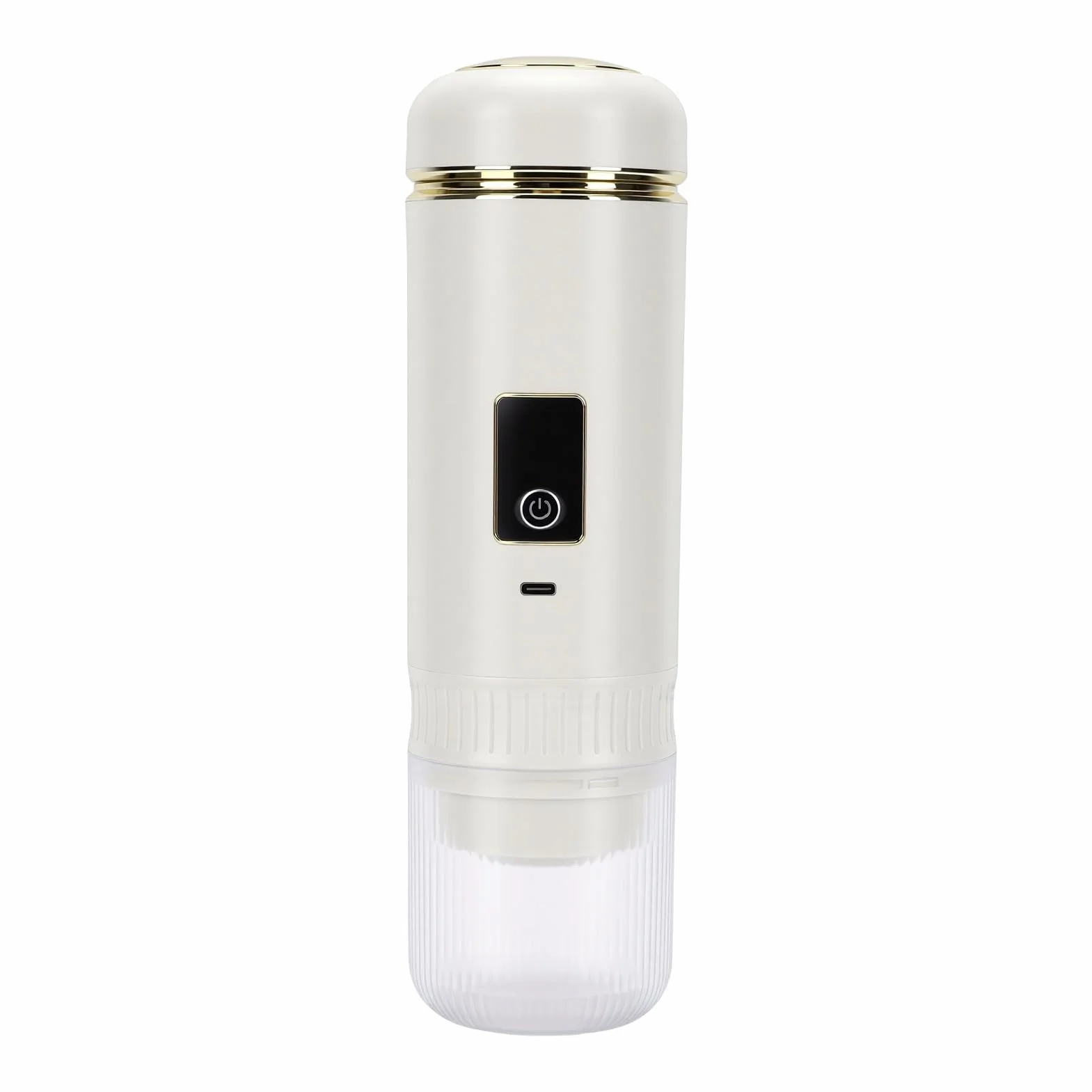 RIZGHWOY Portátil 200ML Recargable Inalámbrica, Auto-calentable para Cápsulas de café y café Molido