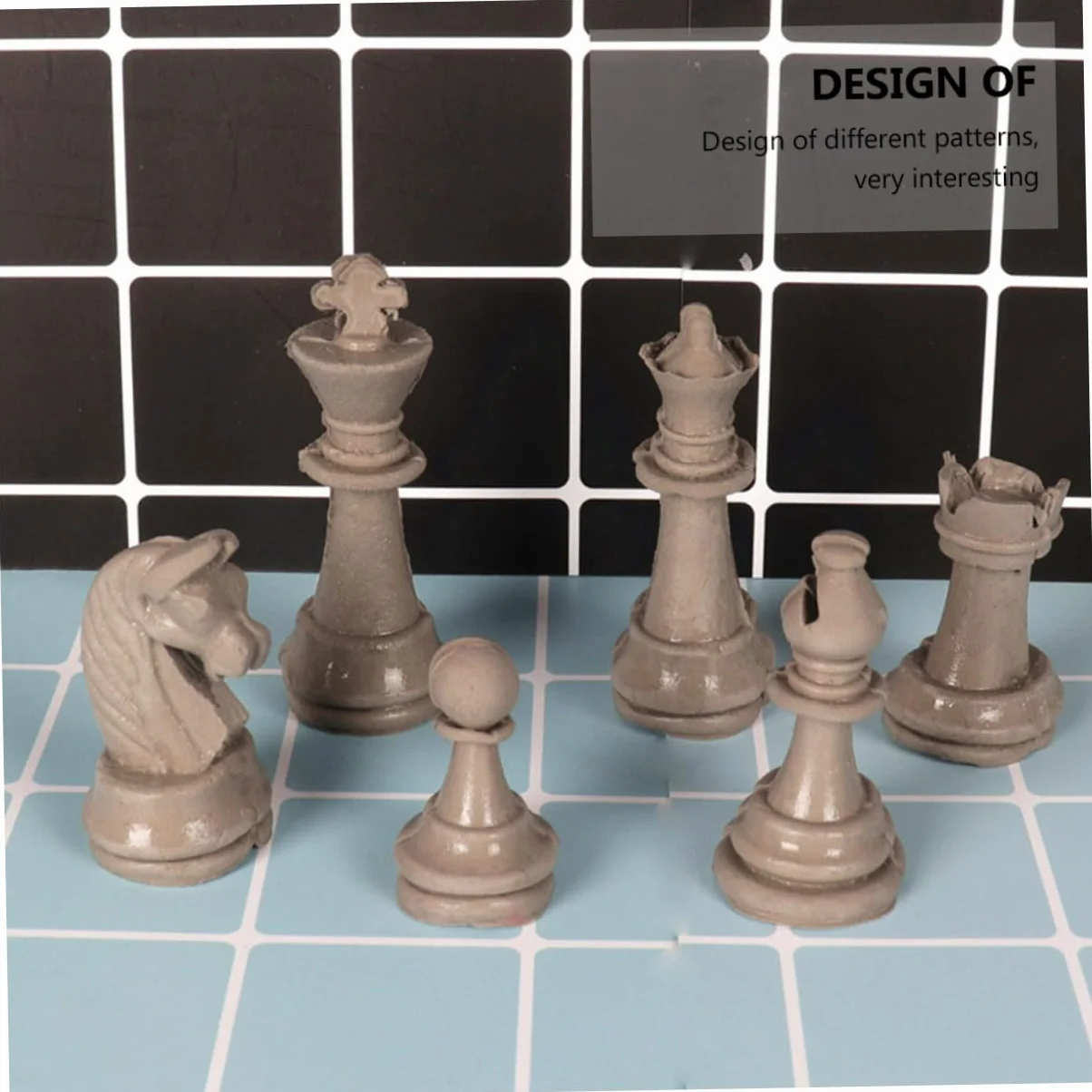 Alipis Molde de Silicona para Fondant Diseño de Ajedrez, 12 Piezas Ecológicas y Seguras para Hornear Tartas y Chocolate Creativo