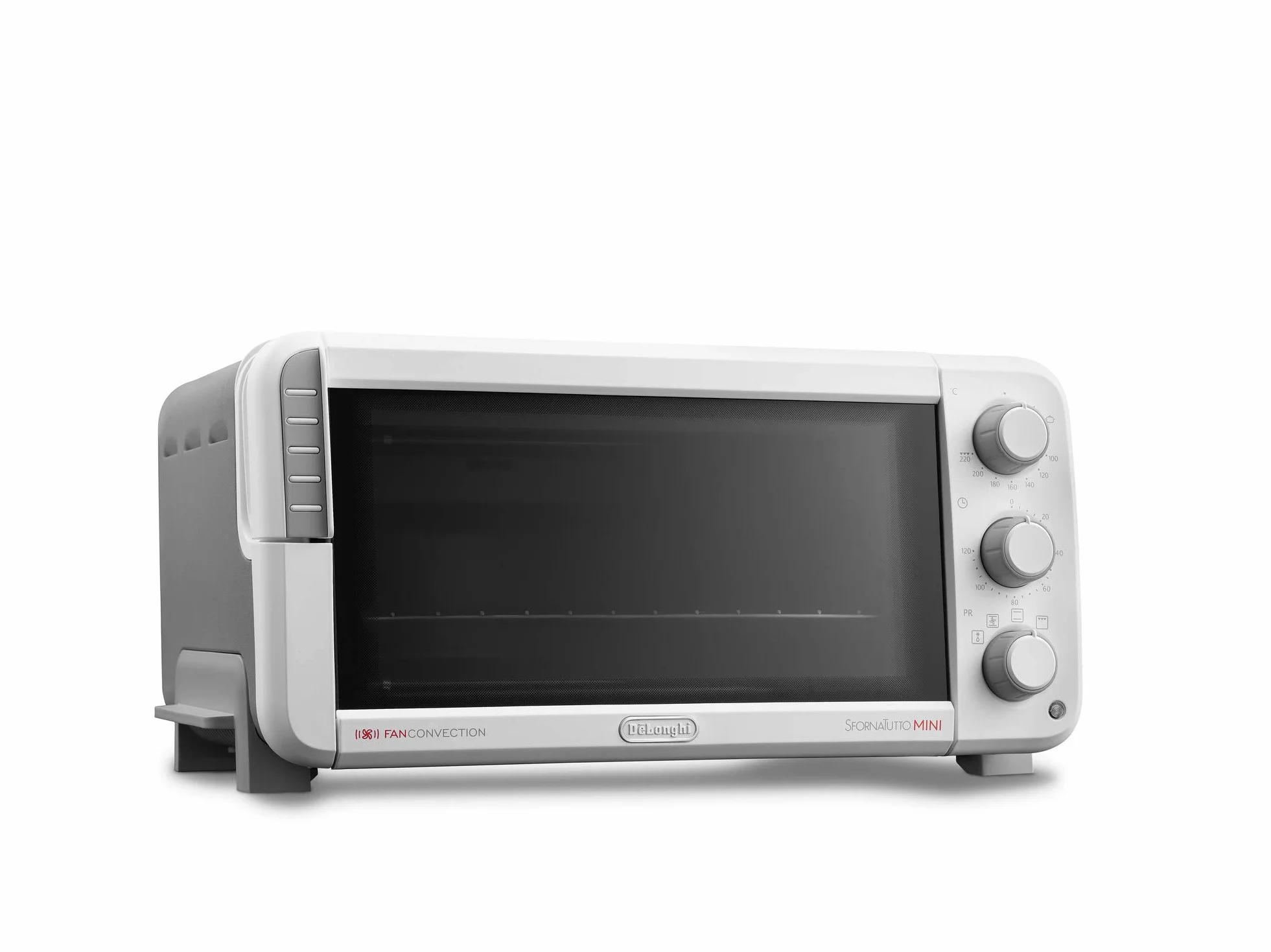 DELONGHI EO12512.WG Sfornatutto Mini, 1400 W, 12 litros, plástico, blanco / negro