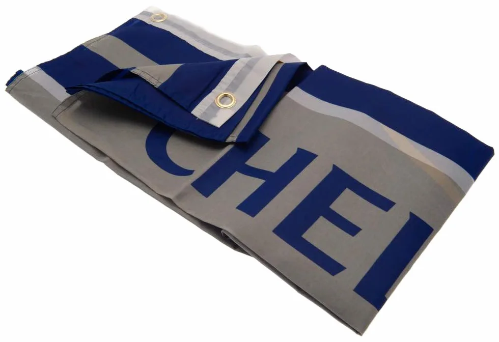Chelsea Football Club Official Striped Large Flag Big Crest Fan Banner