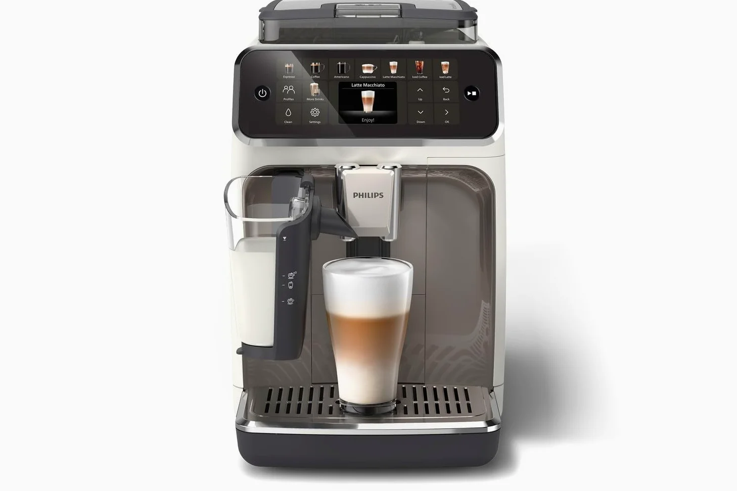 PHILIPS 5500 EP5545/70 - Máquina de café (1,8 L, 15 bar, color blanco)