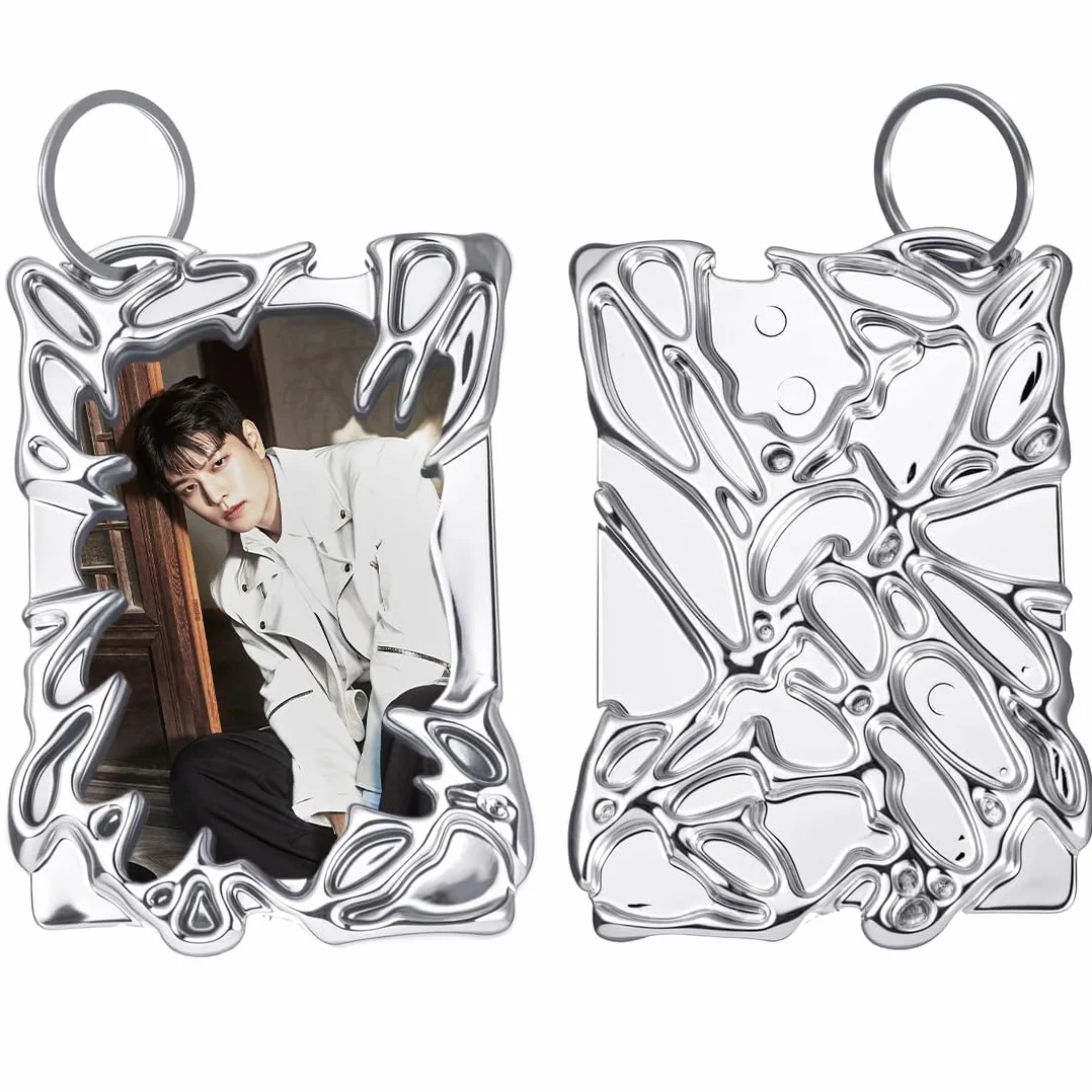 Juego De 2 Soporte Para Tarjetas Fotográficas Kp-op, Mini álbum De Fotos Kp-op, Photocard Holder, Mini álbumes De Fotos Con Llavero, Para Coleccionar Imágenes, Imagen